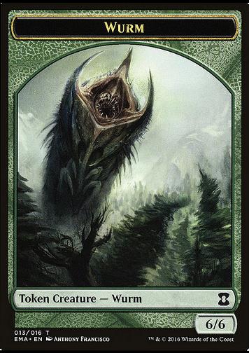 Wurm Token  (Green 6/6)